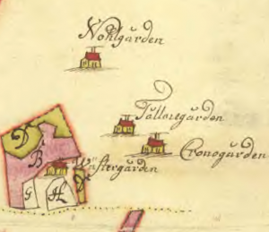 Sandryd, karta från 1719